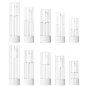 Portable Travel Vacuum Filling Bottle Cosmetic Spray Bottle Emulsion Bottle Airless Pump Bottle for Business Trips and Vacations