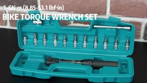 LIBRATON Bike Torque Wrench 1/4 1-6Nm 0.05 Nm Micro Torque Wrench Drive Click Torque Wrench Set Bicycle Maintenance Kit
