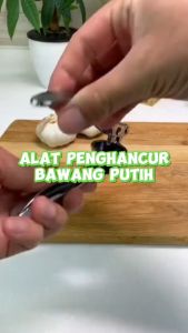 KAMJE Alat Penghancur Penghalus Pengiris Parutan Cincang Bawang Putih Merah Stainless Steel