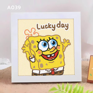 Nurm Handmade Diamond Painting With Frame DIY Kid Cute Tabletop Home Decor Gift Souvenirs