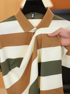 Áo Polo nam cổ bẻ mùa hè không nhăn không xù lông phong cách công sở dễ phối đồ tay ngắn.