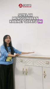 Acero furniture- Rak Sepatu besi 3 Pintu Shoe Cabinet SC-2268