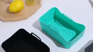1pcs Air Fryer Silicone Baking Mat Air Fryer Baking Tray Silicone Baking Tray Baking Special/Reusable Air Fryer Pan Replacement