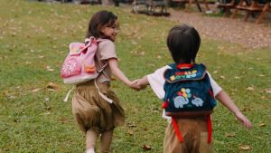 zoyzoii กระเป๋าสะพายเด็ก B85 denim Bag น้ําหนักเบา