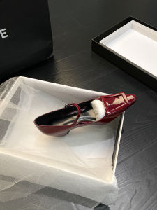 Vintage Red Heels Matching Cheongsam Concealed Platform Peep Toe Single Shoe