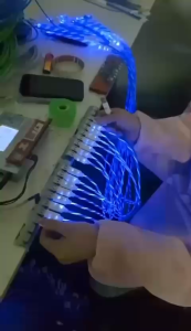 TAC Diinami C5000 FAST CHARGING 3Amper ￼kabel data Strip lampu 3in1  Kabel Data Micro  Type C & ligthing iphone  USB / cable kabel data charger led garansi 1tahun