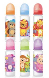 ขวดนมแพ็ค6 ขวดนมขนาด8ออนซ์ขวดนมคละลายฟรีจุกไซส์Mทุกขวดค่ะ ขวดนมยกแพ็ค (สินค้าพร้อมส่งทุกวันค่ะ)