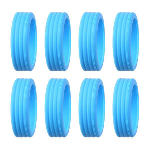 8PCS/Set Luggage Wheels Protector Thicken Texture Silicone Suitcase Wheels Guard Cover Reduce Noise for Luggage Office Chairs