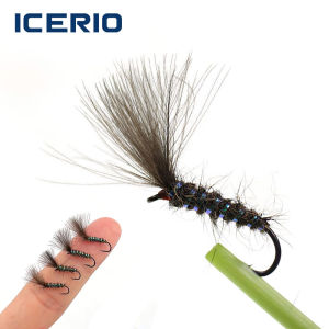 5/6PCS CDC Parachute Dry Fly Sizes 14# 16# Barbed Hook Mayfly Emerger Nymph Fly Tying Hooks for Trout Grayling Fly Fishing Lures