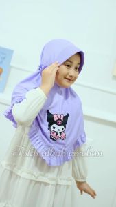 HIJAB INSTAN ANAK KUROMI DAILY MUSLIM 3-8 TAHUN / JILBAB ANAK KUROMI TERBARU / HIJAB LUCU
