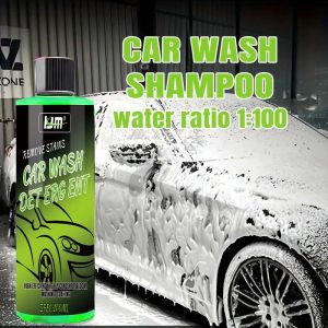 KJM Heavy-Duty 100 Dilution Ratio Foaming Car Cleaning Soap for Exterior Dirt Stain & Grime Removal - Exterior Car Wash Solution