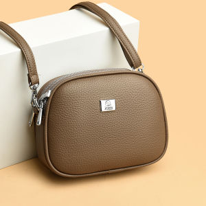 New 2025 Guiness Kangaroo Women Top Handmade จักรพรรdtype Cowhide Square Crossbody Shoulder Mini Bags Tote Pure สี