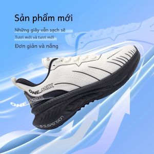 ONEMIX 2025 Giày Chạy Bộ Nam Panda Winter Buộc Dây Chống Trượt Ngoài Trời Thể Thao Ấm Áp Giày Thể Thao Thoáng Khí Lưới Thoáng Khí Phía Trên