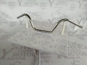 STIR STANG CUSTOM BRITISH ENGLISH MODEL CAMAR KAPINIS TINGGI UNIVERSAL UKURAN 22MM HITAM