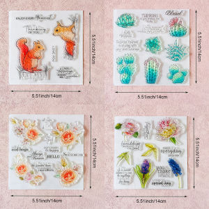 Flower/Clear Stamps/Seal For DIY Scrapbooking Card Making Album Decorative Seal Craft