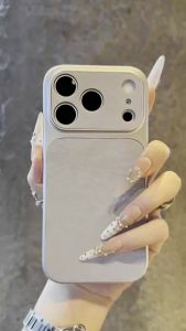 Luxury Silk Thread Leather Texture Case For iPhone 17 16 15 14 Plus 13 12 11 Pro Max Shockproof Bumper Lens Protection Cover