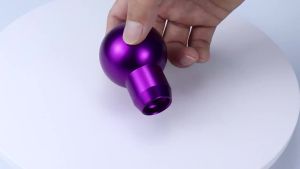 Round Ball Shift Knob Universal Aluminum Gear Shift Knob for Manual Transmission Automatic Gear Level Vehicles with Adapters
