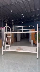 Giường đôi 2 tầng cho người lớn- giường tầng sắt giá rẻ 1m8 1m6 1m4 1m2 1m 80cm dài 2m lắp ráp đơn giản.