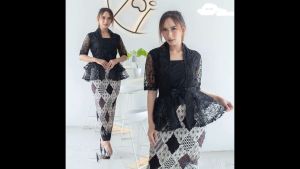 Stelan Kebaya Remaja Tille Rok Pendek untuk Natal