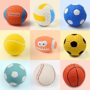 Bouncy Rubber Ball with Sound for Dogs