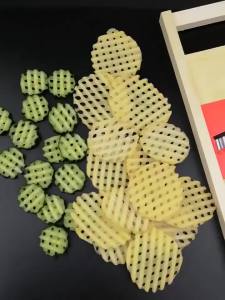Potato Slicer Cut Potato Grid Artifact Grid Wipe Grid Knife Vegetable Cutter Wave Knife Cut Flower Knife Gadgets Accessories