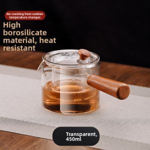 Heat Resistant Glass Teapot With Strainer Large Capacity