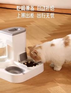 Bộ cấp thức ăn và nước uống tự động cho chó mèo