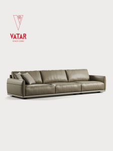 VATAR | Modern Luxury Small Apartment Full Leather Sofa