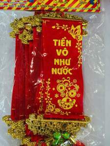 Set 10 liễn treo mai đào trang trí tết