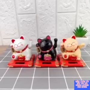 Mèo thần tài Nhựa năng lượng mặt trời size Mini size 75cm