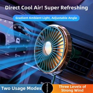 ZHANDONG | Vent Cooling Car Fan USB