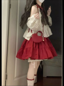 Áo Sơ Mi Tay Dài Cổ Tròn in Chấm Bi Pháp Cổ Điển Mùa Hè Ngọt Ngào Thiết Kế Nhỏ Thanh Lịch Đẹp Mắt Áo Nhỏ