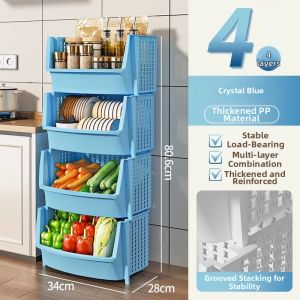 Convenient Multilayer Kitchen Organizer Shelf