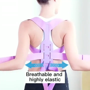 Back Posture Corrector Improves Body Shape Brace Support Belt Relieves Fatigue Adjustable Fit Lightweight Breathable Invisible Wear Humpback correction strap