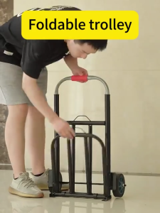 REAIM Heavy Duty Foldable Trolley - Aluminium Alloy Hand Truck for Portable Handling and Transport