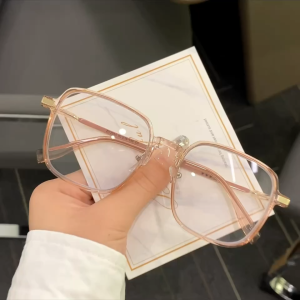 Fashion Oversize Photochromic Eyeglasses For Women And Men Black Frame Replaceable Lens Kacamata Frame