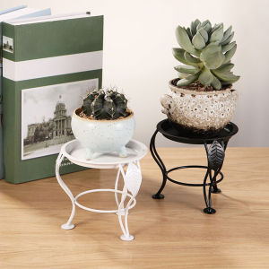 Iron Flower Pot Shelf Plant Stand Tripod Bracket for Bathroom Stylish Modern Multifunctional Plant Stand for Home Garden