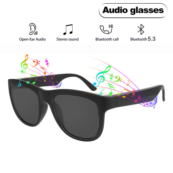 F06 Smart Glasses Earphone Anti Blu ray Stereo headset Dual Speaker Touch Wireless Bluetooth Sunglasses Headphone Travel Driving Lazada PH