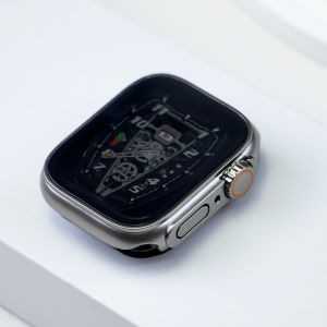 Anti peeping Tempered Glass case Change to Ultra For Apple Watch 45mm 44mm 41mm 40mm Screen Protector for iwatch series 9 8 7 6 5 4 3