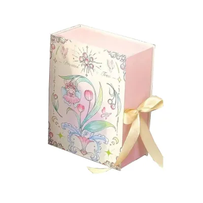 Romantic Tulip Ribbon Gift Box Valentines Day Proposal Birthday Gift Box for Best Friend China Mainland Origin Bag