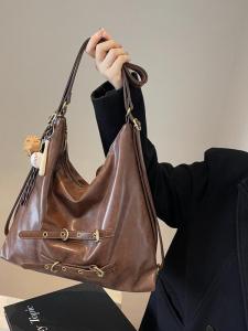 Multi-Functional Large Capacity Bag Female 2024 Fall and Winter New Arrival Underarm Shoulder Bag Retro Crossbody Bag Work Clothing Backpack