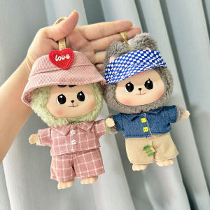 Baby clothes only] Bao-ao hug series plush blind box hug doll baby clothes light pink suit green buckle denim