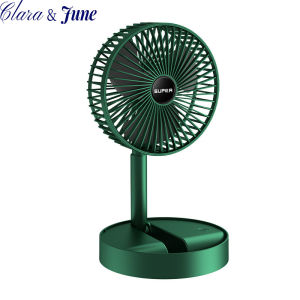 Clara.Foldable Mini Fan With Large Capacity 2000mAh 5V/0.8A Power Bank 3-Speed Adjustable Mini Fan Rechargeable for School