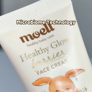 Moell Face Cream 40gr Plant Based Probiotics & Panthenol - Pelembap Wajah Bayi - Menenangkan & Meredakan Kulit Sensitif Kering dan Iritasi - Skincare Bayi - Skincare Anak