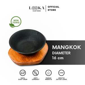 Looka Cast Iron Hot Plate / Piring Steak Model Mangkok