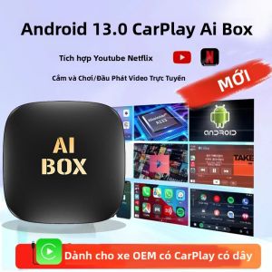Hộp Thông Minh Android 13 Carplay Bộ Chuyển Đổi Không Dây Android Auto Hỗ Trợ Netflix YouTube Tương Thích Với Các Hệ Thống Xe Thông Minh