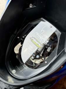 Tutup bagasi akrilik vario 125/150 led old & new model rata tebal 5mm bening transparant