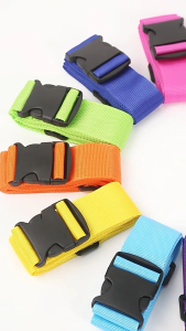 WHPHous Túi hành lý đóng gói khóa mật khẩu cầu vồng 2m có dây đeo hành lý 3 chữ số