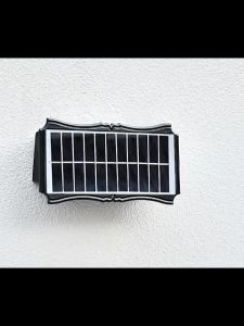 6 LED ติดผนัง ไฟโซล่าเซลล์ตกแต่งบ้าน - ไฟส้ม เพิ่มความสวยงาม