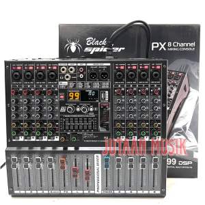 Power Mixer 8 Channel BLACKSPIDER px8 px 8 Original bluetooth